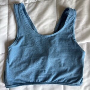 American Eagle Outfitters Light Blue Scoop Neck Tank